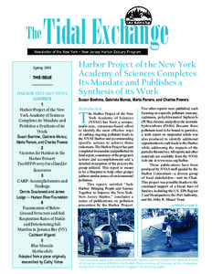 The  Tidal Exchange Newsletter of the New York ~ New Jersey Harbor Estuary Program