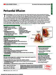 The Journal of the American Medical Association  Pericardial Effusion T
