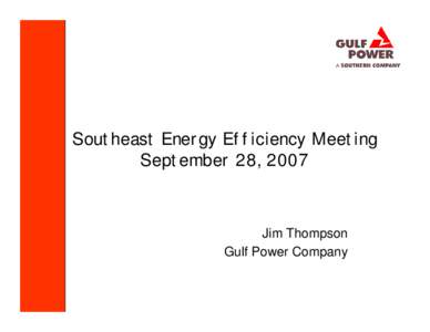 Southeast Energy Efficiency Meeting