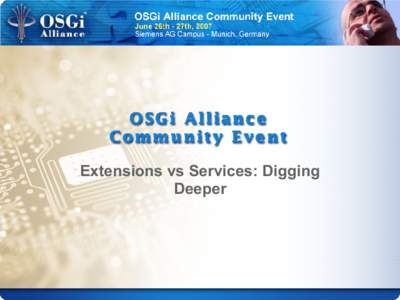 Extensions vs Services: Digging Deeper When Eclipse met OSGi..  2