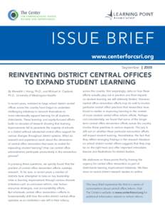 ISSUE BRIEF www.centerforcsri.org September 2008