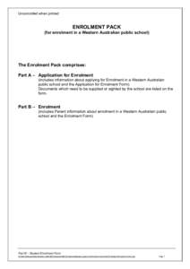 Microsoft Word - Part B Student Enrolment Form.doc