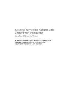 Penology / Criminology / Youth detention center / Violence / Juvenile court / Juvenile detention centers / Law enforcement / Alabama Department of Youth Services