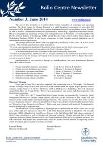 Meteorology / SMHI / Climate model / Carl-Gustaf Rossby / Science / Bert Bolin / Atmospheric sciences / Bolin