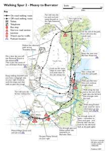 Walking Spur 2 - Meavy to Burrator  Scale: 250m 500m