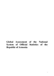 Global Assessment of the National System of Official Statistics of the Republic of Armenia 1