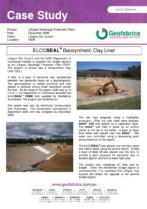 Construction / Geosynthetic / Bentonite / Geocomposite / Sewage treatment / Lithgow /  New South Wales / Geotextile / Sludge / Geosynthetic clay liners / Geotechnical engineering / Civil engineering / Solid mechanics