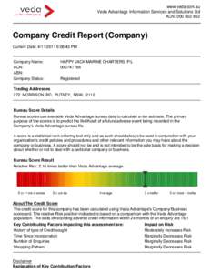 Credit history / Credit risk / Veda Advantage / Business / Credit / Personal finance / Credit score