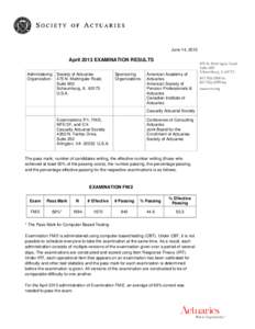 Actuary / Occupations / Risk / Casualty Actuarial Society / Security / Mathematical sciences / Society of Actuaries / Canadian Institute of Actuaries / Conference of Consulting Actuaries / Insurance / Actuarial science / Science