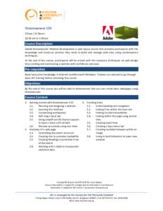 Microsoft Word - ADOBE06 - Dreamweaver Basic