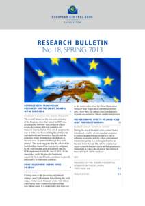 EUROPEAN CENTRAL BANK EUROSYSTEM RESEARCH BULLETIN No 18, SPRING 2013