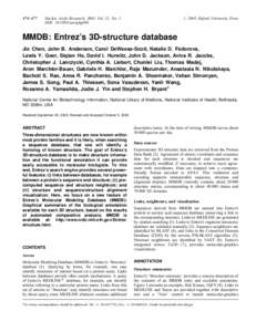 474–477  Nucleic Acids Research, 2003, Vol. 31, No. 1