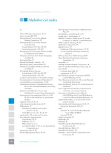 Department of the Prime Minister and Cabinet  Alphabetical index A Abbott Ministry, swearing in, 34, 35 abbreviations, 286–287