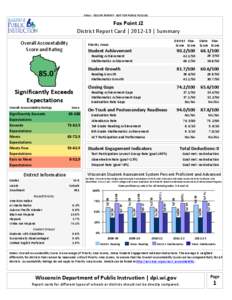 FINAL - SECURE REPORT - NOT FOR PUBLIC RELEASE  Fox Point J2