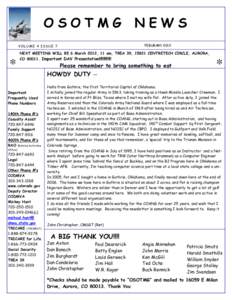 OSOTMG  NEWS FEBURARY[removed]VOLUME 4 ISSUE 7