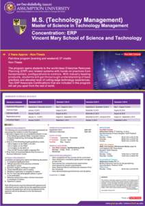 05 - MSC TecM  Special Track in Enterprise Resource Planing (ERP) outline