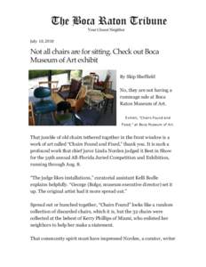 Chairs / Boca Raton Museum of Art