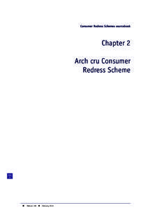 Consumer Redress Schemes sourcebook  Chapter 2 Arch cru Consumer Redress Scheme