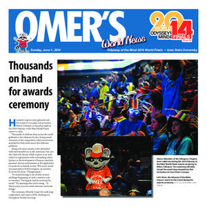 OMER’S Sunday, June 1, 2014 S Su  s