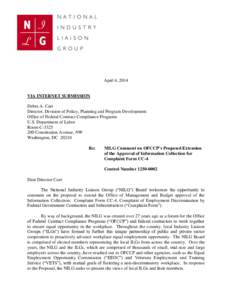 Employment discrimination / United States Department of Labor / Ageism / Americans with Disabilities Act / Government / Ethics / Sociology / Discrimination / Office of Federal Contract Compliance Programs / Equal opportunity employment