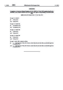 Corrigendum to Commission Delegated Regulation (EU) Noof 1 March 2012 supplementing DirectiveEU of the European Parliament and of the Council with regard to energy labelling of household tumble driers 