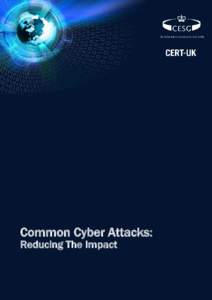Common Cyber Attacks: Reducing The Impact Contents Introduction ...........................................................................................................................................................