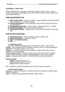 Psychologie – nauka o duši D íve sou ást filozofie. Psychologie vzniká tehdy, když lidé uvažují o sob , o lásce a o druhých. Zakladatelem psychologie je Vilém Wunt. Roku 1879 byla v Lipsku založena prví ps