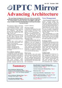 IPTC Mirror No 129 OctoberAdvancing Architecture