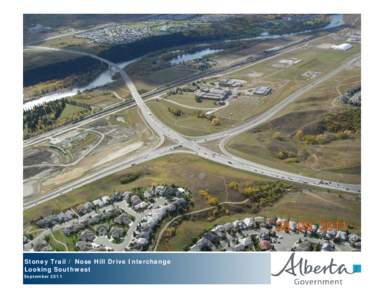 Stoney Trail / Nose Hill Drive Interchange Looking Southwest September 2011 