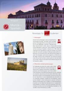 Reiseguide  Murcia – Spanien Reisetipps für