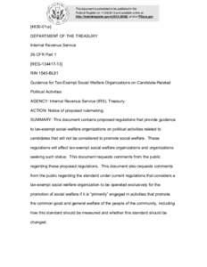 This document is scheduled to be published in the Federal Register on[removed]and available online at http://federalregister.gov/a[removed], and on FDsys.gov[removed]p] DEPARTMENT OF THE TREASURY