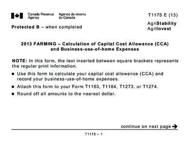 T1175 E (13) AgriStability AgriInvest Protected B – when completed