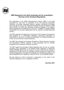 Microsoft Word - ABPI response to the draft comitology text for consultation - Review of the Variations Regulation.doc