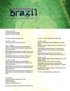 HEMISPHERIC  brazil Brazilian studies in a comparative perspective