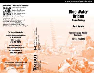 Bluewater Bridge Plaza Map 2015