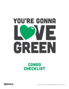 Green Home Guide: Condo Checklist