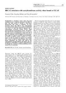 Oncogene[removed], 2531 ± 2534 ã 1998 Stockton Press All rights reserved 0950 ± [removed] $12.00 http://www.stockton-press.co.uk/onc