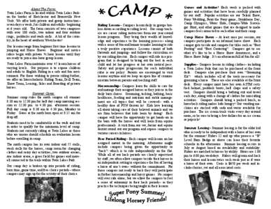 Tourism / Action / Knowledge / Learning / Camp Ralph S. Mason / Camp Manitou-Lin / Camping / Procedural knowledge / Scoutcraft