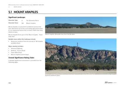 DPCD South West Victoria Landscape Assessment Study | Significant landscapes 5.1 mount arapiles  5.1	 mount arapiles