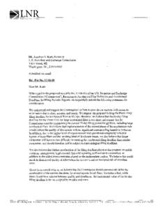 Mr. Jonathan G. Katz, Seincretaiy US. Securities and Exchange Commission 100 F Street, NE Waslk~gtoqDC, [removed]Submittedvia email Re: File No. S7-08-05