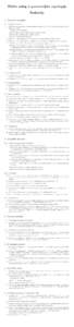 Zbirka nalog iz geometrijske topologije Definicije 1 Prostori in preslikave 1.1 Topoloˇski prostori 1.1 Topoloˇski prostor je mnoˇzica X skupaj z druˇzino podmnoˇzic T ⊂ P(X), ki jim pravimo odprte mnoˇzice. Zanj