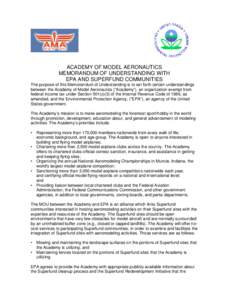 96th United States Congress / Superfund / Academy of Model Aeronautics / Environment / Earth / Hazardous waste / United States Environmental Protection Agency / Radio-controlled aircraft