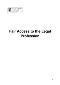 Fair Access to the Legal Profession 0  Page