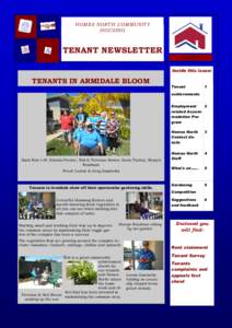 HOMES NORTH COMMUNITY HOUSING TENANT NEWSLETTER April 2012