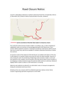 Microsoft Word - Road closure notice to residents - Jamberoo Mountain Road_2