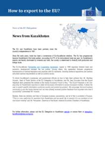 How to export to the EU?  Voice of the EU Delegations News from Kazakhstan