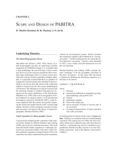 CHAPTER 2  SCOPE AND DESIGN OF PABITRA D. Mueller-Dombois, R. R. Thaman, J. O. Juvik  Underlying Theories