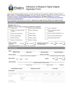 Microsoft Word - RHD Admission form - Nov 2013