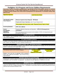 Public safety / Curricula / Syllabus / Dangerous goods / Essentials of Fire Fighting / Standards organizations / National Fire Protection Association / Operations Plus WMD / Safety / Education / Firefighting in the United States