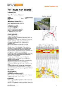 www.opan.ch  N9 - murs non ancrés Inspection Lieu : N9 – Vennes – Villeneuve Situation générale